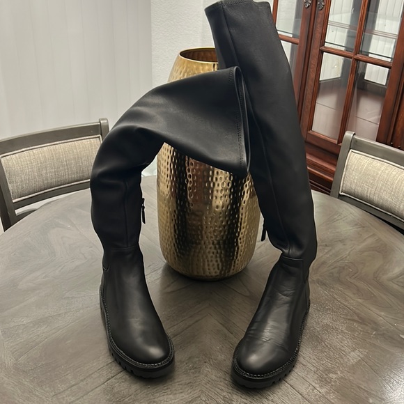 VINCE Cabria stretch-leather over-the-knee boots - Picture 4 of 10